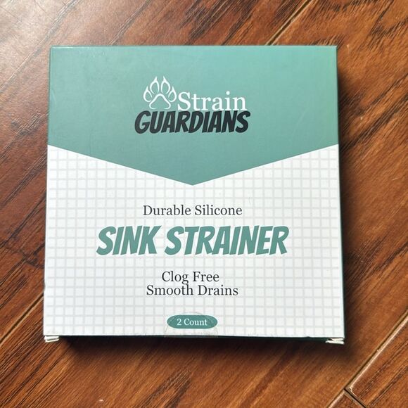 NWT (2) Strain Guardians Durable Silicone Sink Drain Strainers, Clog Free - Picture 2 of 9